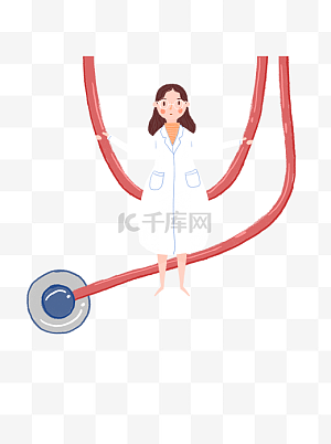 卡通听诊器图片-卡通听诊器图片素材免费下载-千库网