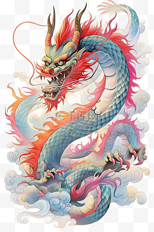 简笔画帮帮龙图片-简笔画帮帮龙图片素材免费下载-千库网