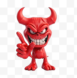 3d魔鬼图图片-3d魔鬼图图片素材免费下载-千库网